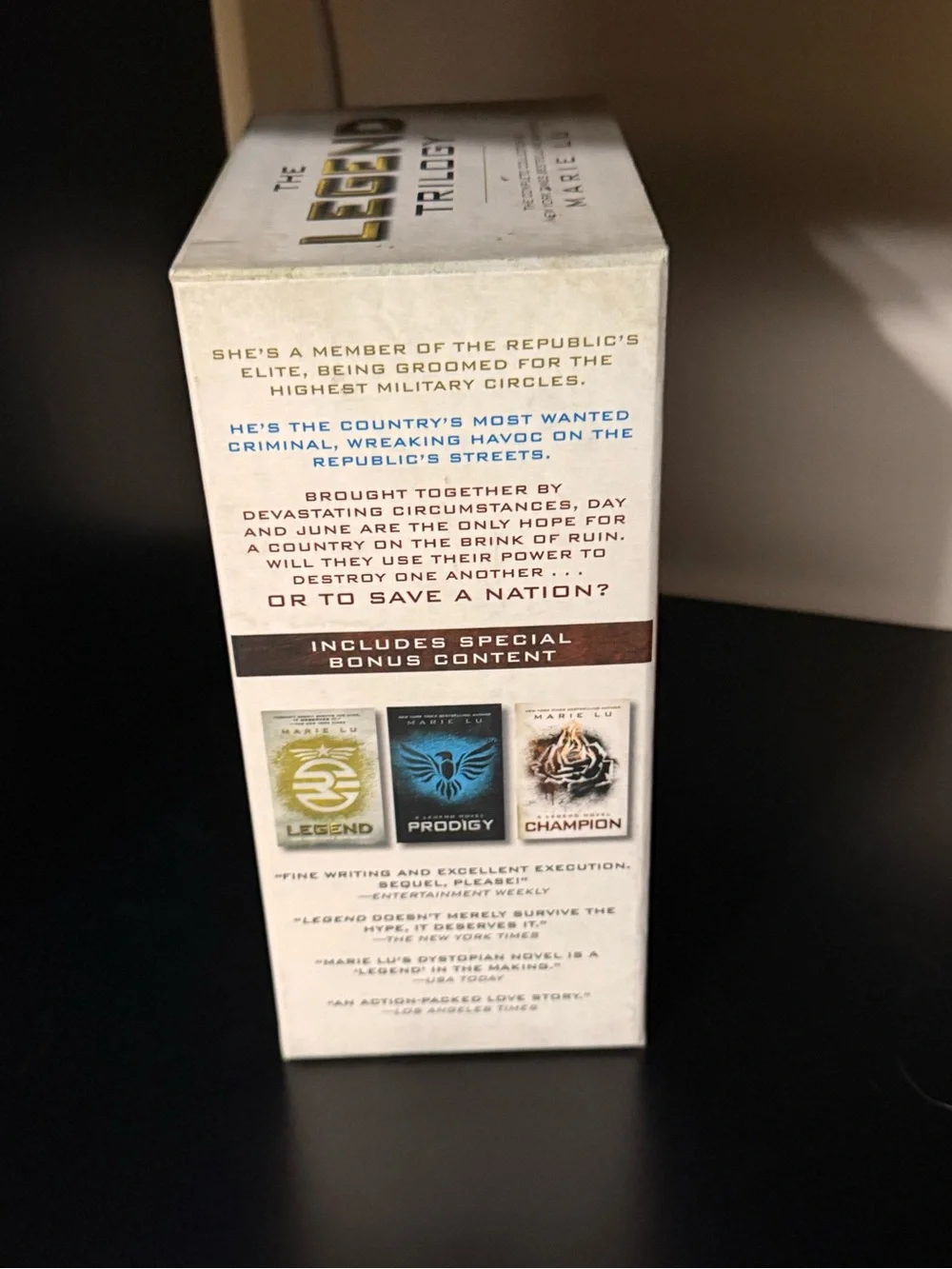 Legend Trilogy Box Set - White, Gray, Black - Collector's Edition